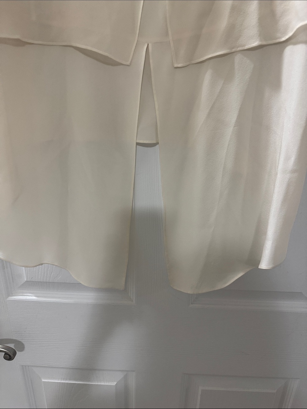 BCBGMaxAzria Cream Layered High-Low Tunic - Picture 4 of 5